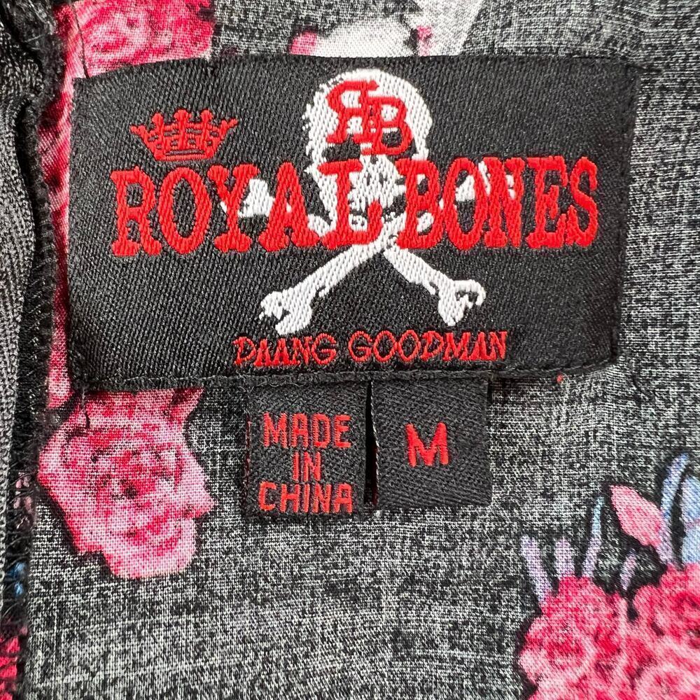 ROYAL BONES By Daang Goodman Floral Skull Dress in Red & Black Women's Medium - Picture 13 of 13